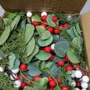 4 Pcs Christmas Artificial Christmas Eucalyptus Wreath 10 Inch Greenery for Front Door Cabinets Indoor Outdoor Wall Decor Christmas Wall Home Kitchen Porch Window Decoration