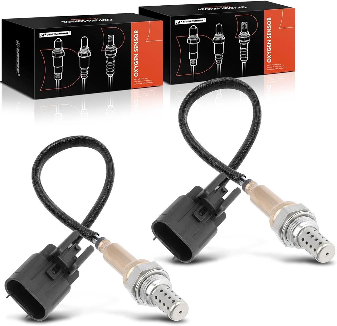 A-Premium O2 Oxygen Sensor Compatible with Hyundai Azera 06-11, Entourage 07-08, Sonata 06-10 & Kia Sedona 07-10, Borrego 2009, 3.3L 3.8L, 2-PC Set, Replace# 392103C100