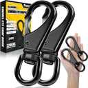 [Extra Sturdy] 2Pcs 4.6 Stainless Steel Swivel Eye Snaps, 220 LBS Capacity Heavy Duty Flag Clips, Multipurpose Swivel Clips, Great for Marine, Sports, Luggage, Pets, Swings, Keychains