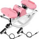 Rock Fitness Stepper, Portable Step Rocker Side to Side at Home, Aerobic Workout Machine Fitness Equipment Suitable for Apartment and Dormitory
