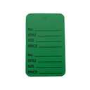 NAHANCO T3-16 Small Unstrung Coupon Tags, Printed Perforated Price Tags, Clothing Size Tags, Dark Green 1000/ctn.