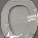 KOHLER K-4774-0 Brevia Elongated White Toilet Seat with Quick-Release Hinges And Quick-Attach Hardware For Easy Clean, White
