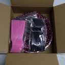 96Pcs Hot Pink and Black Party Supplies Black and Pink Birthday Plates and Napkins Tableware Sets Girls Night Party Decoration for Bachelorette Pajama Wedding Bridal Baby Shower Decorations Serves 24