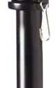 Evergreen Flag Telescoping 5ft Metal Flag Pole | Incl Two Tangle-Free Ring Clips | Black | Wall Mounted for Home Garden Outdoor | House and 3'x5' American Flags with Pole Sleeve or Grommets