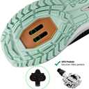 Women's Cycling Shoes, Breathable Bike Shoes Compatible with 2-Bolt SPD Cleats, Suitable for Road Mountain Biking and Indoor Cycling, Size: 8.5