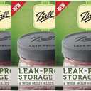 Ball Mason Jar Leak-Proof Lids, Wide Mouth, 6 CT (Pack of 3)