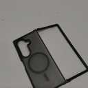 NO.1 Magnetic for Samsung Galaxy Z Fold 7 Case Compatible with MagSafe [Military Grade Drop Tested][Translucent Matte][Anti-Fingerprint] Soft Silicone Bumper for Samsung Fold 7 Case Slim,Black