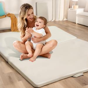 Baby Play Mat for Floor 1.2" Thick, Foldable, Waterproof, 7059 Playpen Mat, Non-Toxic, Easy to Clean, Thickened Foam Cushioned, Perfect for Tummy Time & Crawling, Babies & Toddlers