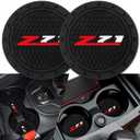 Car Cup Holder Coaster for Chevrolet Z71,Silicone Cupholder Coaster,Car Interior Accessories,2.76 Inch 2 Pieces