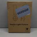 Wall Sconces Set of Two, Brushed Gold Bathroom Sconces with Clear Glass, Hardwired Sconces Wall Decor Set of 2, Modern Wall Light Fixtures for Bathroom Mirror Living Room Bedroom Hallway (15.5inch(2pcs))