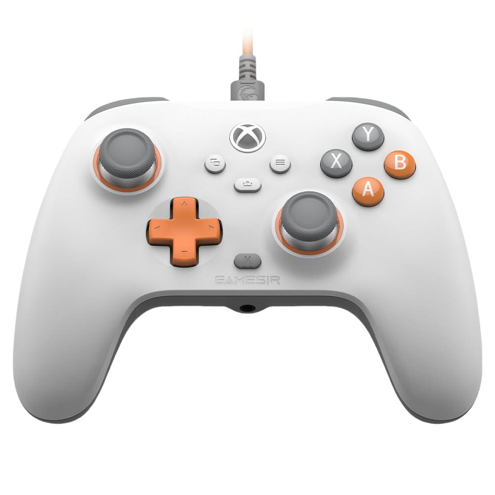 GameSir T7 Wired Controller for Xbox Series X|S, Xbox One & Windows 10/11, Plug and Play Gaming Gamepad with Hall Effect Joysticks/Hall Trigger, 3.5 mm Audio Jack - White