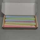 10 Inch Cream Spiral Taper Candles for Home Decoration, 12 Pack Candy-Color Candlesticks for Dinner Party Wedding Holiday