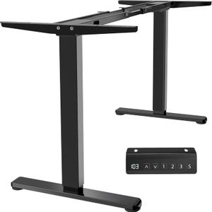 VIVO Heavy Duty Dual Motor Electric Sit Stand Desk Frame, 220 lbs Capacity up to 77" x 43" Tops, Memory Controller Height Adjustable Frame Only, Black, DESK-E-200B