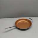 Gotham Steel Non Stick Frying Pan, 12.5 Ceramic Frying Pan Nonstick, Long Lasting Nonstick Cooking Pan with Helper Handle / Stay Cool Handle, Ultra-Durable, Dishwasher / Oven Safe, 100% Non Toxic