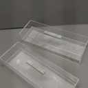 Acrylic Rectangular Cake Tray - Multifunctional Cake Stand with Cover Lid (2PCS)