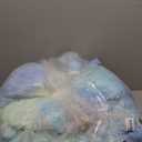 RYNGHIPY Shaggy Fluffy Plush Duvet Cover Set with Pillowcases, Mint Green Furry Rainbow Bedding Set for Kids Girls, Ombre Aqua Teal Comforter Cover (Mint Green,Twin)