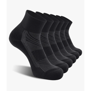 CelerSport 6 Pack Men's Ankle Socks with Cushion, Sport Athletic Running Socks L