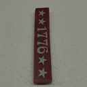 VHC Brands 1776 Wooden Sign 1.75x9, Independence Day Decor, Patriotic Text, Printed Tropical Wood Sign, Rectangle Shape, Americana, Burgundy