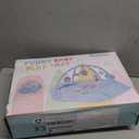 Baby Gym Play Mat, 8-in-1 Tummy Time Mat & Ball Pit with 6 Toys, Washable Baby Activity Mat for Visual, Hearing, Sensory, Motor Development, Baby Gift for Newborn Infant 0-3-6-9-12 Months (Blue)