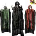 JOYIN Halloween Hanging Grim Reapers (3 Pack), One 47 and Two 35 Grim Reapers, Halloween Skeleton Flying Ghost for Haunted House Prop Dcor, Outdoor Indoor Decor