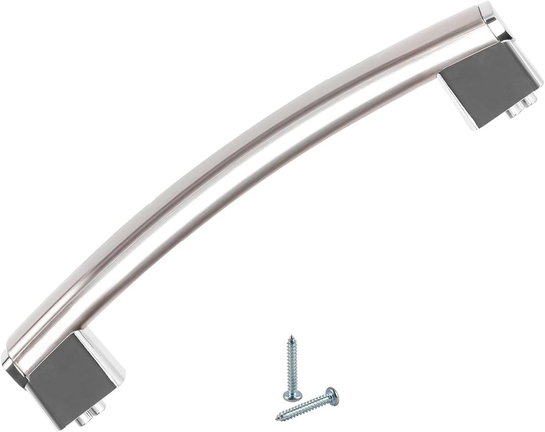 WB15X26821 Door Handle Replacement Compatible with GE Microwave Oven JVM6175SK2SS JVM7195SK3SS JVM6175SK1SS JVM6175EK2ES JVM7195SK1SS, 4464467 AP6024408 PS11736302 EAP11736302