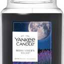 Yankee Candle Mid Summer's Night, Scented Candle, 22oz Large Jar with up to 150 Hour Burn, Giftable