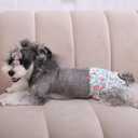 CuteBone Dog Diapers Female Washable Small Medium Large 3 Pack Reusable Doggie Diapers Puppy Period Pants for Doggy Heat Cycle Peeing D14M