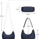 KKXIU Shoulder Bag for Women Small Purse Cute Clutch Hobo Handbag Trendy Crescent Bag