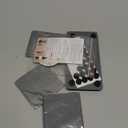 4PCS Water Absorbing Stone Tray, Quick Drying Diatomite Stone Sink Tray, Water Absorbent Diatomite Coasters Used for Hand Soap Dispenser Toothbrush Sponges Holders in Bathroom Counter and Kitchen Sink (Dark Gray)