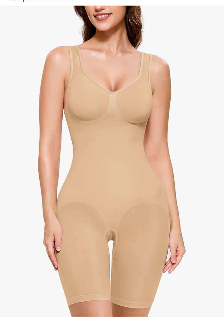 BRABIC Waist Trainer Shapewear Bodysuits for Women Tummy Control Seamless Full Low Back Faja Body Shaper Butt Lifter Size S/M