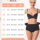 Tummy Control Shapewear for Women Body Shaper Panties Seamless Shapewear Compression Underwear Panty Girdle (Black)