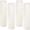 4 Pack Seat Belt Covers for Adults and Kids, LUOYOYY Soft Fur Seat Belt Straps Pads Fluffy Seat Belt Neck Protector Furry Seat Belt Shoulder Pad Car Accessories for Various Use (Beige)