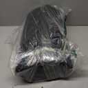 Upgrade Scalloped Embossed Kitchen Mats for Floor 2PCS Cushioned Anti Fatigue Waterproof Foam Kitchen Rugs Non Slip Washable Comfort Standing Mat for Office Sink Laundry, Black (17.3"x30"+17.3"x47", Basic Solid- Black)