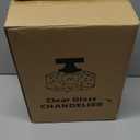 Industrial Semi Flush Mount Ceiling Light, 800 Lumen LED Bulb Included, Seeded Glass Shade Farmhouse Light Fixture for Hallway Corridor Kitchen Bathroom Bedroom Passway