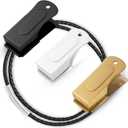 Metal Clickers for Dog Training  Dog Clicker for Training with Loud Crisp Sound for Behaviour Reward  Brass Style with Magnetic Clasp and Velvet Pouch  3 Pack Pet Clicker (White, Gold, Black)