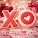 2 Pcs Extra Large Valentine's Day Cookie Cutters 8" X and O Stainless Steel Giant Cookie Cutters for Holiday Baking