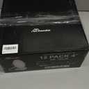 Meconard 12 Pack 4 Inch 5CCT LED Canless Recessed Lighting with Night Light, 2700K/3000K/3500K/4000K/5000K Selectable Ultra-Thin LED Ceiling Lights, 9W=75W, 750LM, Dimmable Wafer Downlight ETL&FCC (White)