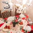 6 Pcs Christmas Deer Napkin Rings Silver Metal Elk Shaped Design Napkin Holder for Xmas New Year Holiday Wedding Receptions Dining Table Great Decorations