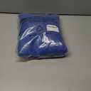 Encell Spandex Tablecloth Rectangular Fitted Tablecloth Protector for Party Banquet Weddings Cocktail Trade Show Blue 6ft