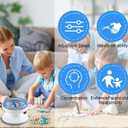 ORNUNIQ Electric Clay Bead Spinner for Jewelry Making, Bead Bowl with Needle and Thread, Ideal for Crafting Bracelets or Necklaces, Clay Bead Tool