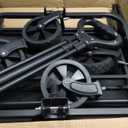 Collapsible Wagon Cart with 5" Removable 360° Swivel Wheels & Handle Adjustable, 220lbs Capacity， Waterproof 600D Oxford Fabric & MDF Base, All-Terrain Portable Utility Cart for Shopping, Garden, Pet