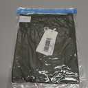 Womens Loose Fit Crew Neck T-Shirts Summer Split Asymmetry Short Sleeve Tee Shirt Plain Outfit Tops (Green, XL)