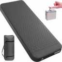 Self Inflating Sleeping Pad with Electric Pump, 4" Ultra-Thick Memory Foam Camping Sleeping Mat with Pillow, 9.5 R-Value Insulated Camping Pad Mattress for Travel Car Tent (Grey-4Inches)