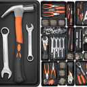 20 Pack Tool Box Organizer Tray, 5-sizes Large 12'' Tool Box Organizers And Storage, For Hammer, Wrench, Screw, Small Parts Toolbox Organization, Tool Cart Chest Garage Drawer Organizer Tray, Black