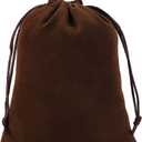 25Pcs Velvet Jewelry Bags With Drawstring Coffee Pouches Gift Bags for Wedding Favors Party Christmas Candy Bags4.8X6.0Inches (1 Count (Pack of 25))