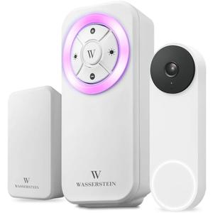 Wasserstein Doorbell Chime for Google Nest Doorbell (Wired, 2nd Gen & 3rd Gen) with Wired Transmitter - NOT Compatible with Nest Doorbell (Battery) - Made for Google Nest - Doorbell NOT Included
