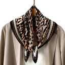 Women Stretch Ruched Head Scarf Like Satin Silk Scarf Sleeping Hair Wrapping Night Neck Scarves Headscarf 27.5