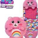 Happy Nappers: Care Bears Sleep Sack Medium - Cheer Bear - 54 x 20, 2-in-1: Plush Character Opens Into Sleeping Bag, Soft Nap & Play Animal, Kids 3+