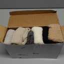 Geyoga 6 Pairs Knee High Cozy Fuzzy Socks for Women Soft Warm Long Plush Winter Long Socks for Christmas Winter Gifts (Classic Color)