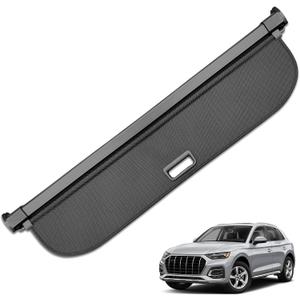 HAFIDI® Cargo Cover for 2017-2025 Audi Q5 SQ5 Retractable Trunk Cargo Cover Q5 SQ5 Accessories Anti-Peeping Anti-Theft Privacy Screen,Trunk Luggage Shield Shade Carbon Fiber Texture